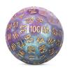 DNDND Mixed Colors Resin D100 Dice 100 Sided Dice with Translucent Organza Bag for DND Dungeon and Dragons view 1