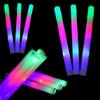 50 LED Foam Sticks Bulk 18 Inch - Multi Color with 3 Flashing Modes - Glow in The Dark Party Supplies view 1