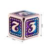 DNDND Dragon Scale D6 Dice Set, 6 PCS Dragon Scale Metal D6 Dice with Free Black Velvet Bag for DND Pathfinder Shadowrun or GURPs (Teal and Purple with Copper Edge) view 2