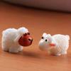 BLAPNK 40pcs Miniature Sheep Figurines Mini Herd of Sheeps Figure Toy Cake Toppers Moss Landscape Decoration DIY Terrarium Crafts Ornament view 3