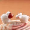 BLAPNK 40pcs Miniature Sheep Figurines Mini Herd of Sheeps Figure Toy Cake Toppers Moss Landscape Decoration DIY Terrarium Crafts Ornament view 4