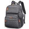 BabbleRoo Diaper Bag Backpack - Travel Large Baby Diaper Bag with Changing pad, Waterproof Baby Bags for Mom & Dad, Unisex Bags with Pacifier Case, Luggage Strap & Stroller Clips - Dark Gray view 1