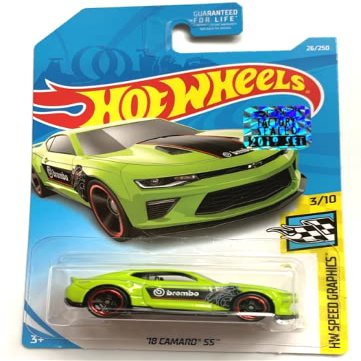 DieCast Hot Wheels '18 Camaro SS - HW Speed Graphics 3/10 (2019 Factory Sealed) Green
