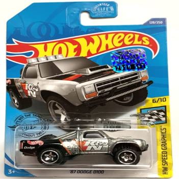DieCast Hotwheels Zamac '87 Dodge D100 - HW Speed Graphics 6/10 (2020 Factory Sealed)