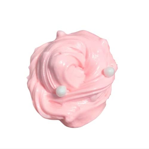 BUBBLE GUM Slime |6oz Jar| Thick & Stretchy | Marshmallow Foam Beads | Bubblegum Scented | FUN!