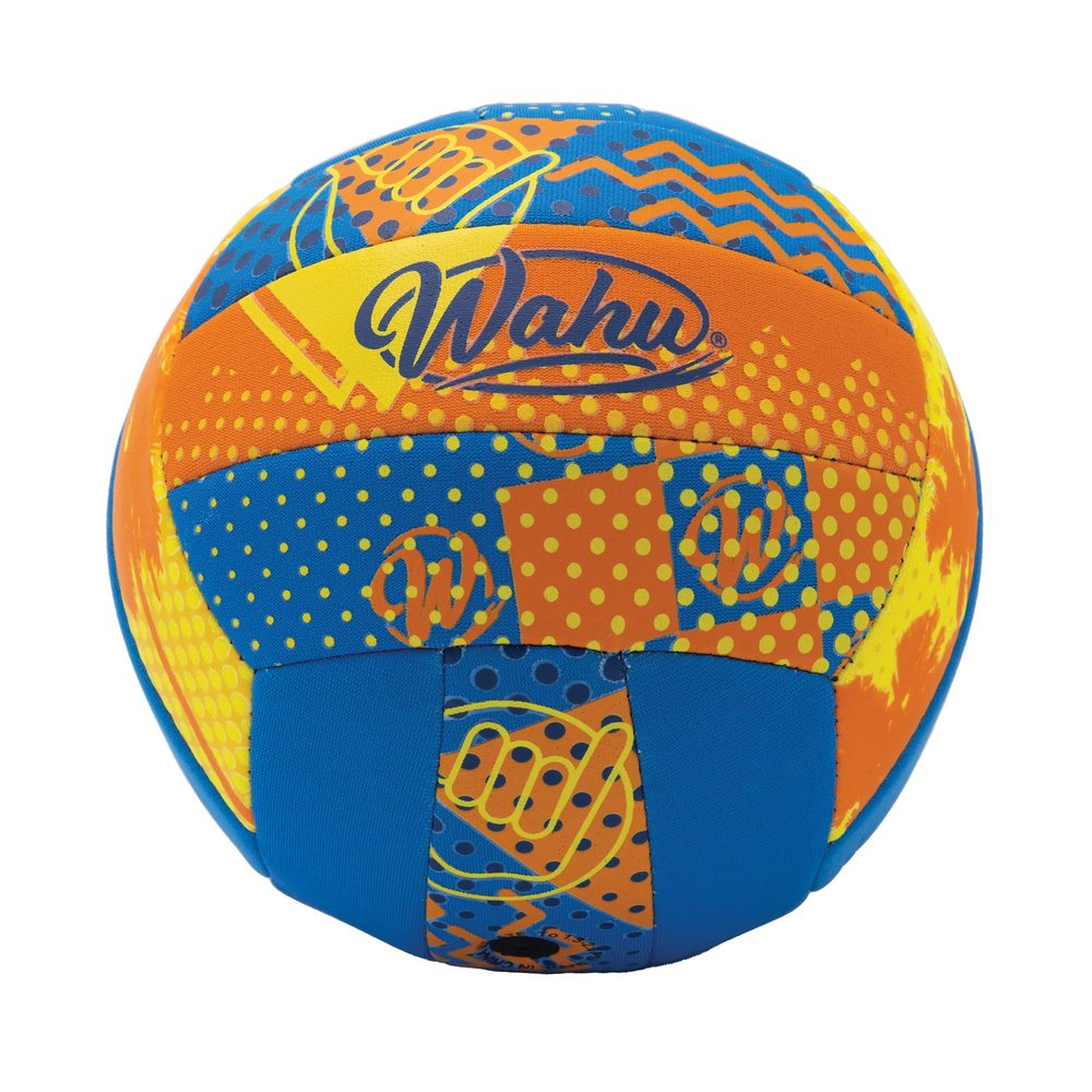 Wahu 100% Waterproof All-Purpose Pool Ball for Beach Volleyball, Soccer, and More, 6.5" Round Water Ball for Beach and Pool Sports Games, Orange