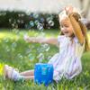 Maxx Bubbles Super Bubble Jet, Portable Automatic Bubble Machine for Kids, High Output Outdoor Fun Toy with Bubble Solution Included, Blue view 2