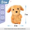 Hopearl Talking Puppy Repeats What You Say Dog Nodding Electric Interactive Animated Toy Speaking Plush Buddy Gift for Toddlers, Brown, 7'' view 2