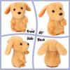 Hopearl Talking Puppy Repeats What You Say Dog Nodding Electric Interactive Animated Toy Speaking Plush Buddy Gift for Toddlers, Brown, 7'' view 3