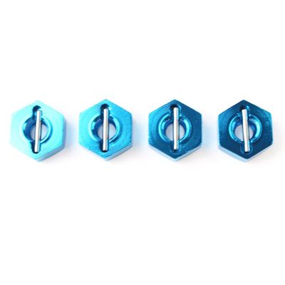 KingVal Replacement 4PCS Metal Wheel Hex Drive Hubs Hexagonal Adapter Combiner Compatible with WLtoys 12428 12427 12423 12628 A949 A959 A969 A979 K929 RC Car