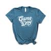 Football Shirt, Game Day Shirt, Game Day, Football Mom, College & High School Season, Softstyle Unisex Tee Heather Teal view 1