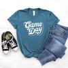 Football Shirt, Game Day Shirt, Game Day, Football Mom, College & High School Season, Softstyle Unisex Tee Heather Teal view 2