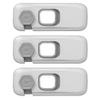 SOLUSTRE 3pcs Childproof Cabinet Locks Anti-Pinch Door Lock Easy Install for Kids Abs Plastic Material view 1