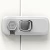 SOLUSTRE 3pcs Childproof Cabinet Locks Anti-Pinch Door Lock Easy Install for Kids Abs Plastic Material view 3