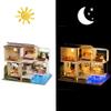 Montidey DIY Miniature Dollhouse Furniture Kit,Large Garden Villa Wooden Doll House with Music Movement Creative Room for Valentine's Day Gift (Elegant and Quiet) view 4