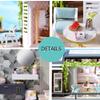 Montidey DIY Miniature Dollhouse Furniture Kit,Large Garden Villa Wooden Doll House with Music Movement Creative Room for Valentine's Day Gift (West Creek House) view 4