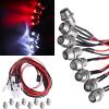 GoHobby RC Car Lights 8LEDs Headlights Taillight Kit for Traxxas Arrma HSP Tamiya Redcat RC4WD Axial SCX10 RC Car Truck Crawler Drift On Road Touring Cars (4 Red +4 White) view 1