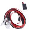 GoHobby RC Car Lights 8LEDs Headlights Taillight Kit for Traxxas Arrma HSP Tamiya Redcat RC4WD Axial SCX10 RC Car Truck Crawler Drift On Road Touring Cars (4 Red +4 White) view 2