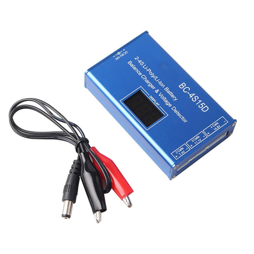 oAtm0eBcl BC-4S15D Lithium Battery Balance Lipo Charger Voltage Display Detector