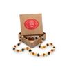 Natural Baltic Amber Necklace 13 inches - Knotted Between Beads- Polished Amber Beads- Multicolor view 4