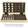AMEROUS 15'' Magnetic Wooden Chess & Checkers Game Set -2 Extra Queens -24 Cherkers Pieces - Chessmen Storage Slots, Beginner Chess Set for Kids and Adults, Classic 2 in 1 Board Games view 4