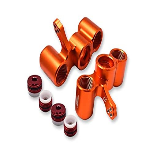 Team Corally 1/10 Sketer XL4S C-00191 Upgrade Parts Aluminum Front Knuckle Arm - 6Pc Set Orange