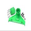 Aluminum Alloy Rear Spare Wheel Positioning Bracket For Axial 1/6 SCX6 Jeep JLU Wrangler AXI05000-10Pc Set Green view 1