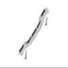 Aluminum Front Lower Chassis Link Parts For Axial 1/6 SCX6 Jeep JLU Wrangler AXI05000-3Pc Set Silver view 1
