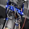 Aluminum Front Chassis Brace For Axial 1/6 SCX6 Jeep JLU Wrangler AXI05000-5Pc Set Blue view 2