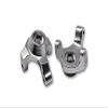 Axial 1:24 SCX24 Deadbolt AXI90081 Upgrade Parts Aluminum Front Knuckle Arm - 2Pc Set Silver view 1