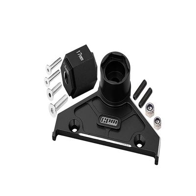 Aluminum Alloy Rear Spare Wheel Positioning Bracket For Axial 1/6 SCX6 Jeep JLU Wrangler AXI05000-10Pc Set Black