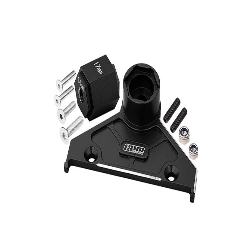 Aluminum Alloy Rear Spare Wheel Positioning Bracket For Axial 1/6 SCX6 Jeep JLU Wrangler AXI05000-10Pc Set Black