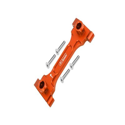 Aluminum Rear Chassis Brace For Axial 1/6 SCX6 Jeep JLU Wrangler AXI05000-5Pc Set Orange