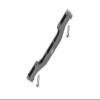 Aluminum Front Lower Chassis Link Parts For Axial 1/6 SCX6 Jeep JLU Wrangler AXI05000-3Pc Set Gray Silver view 1