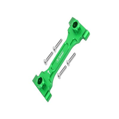 Aluminum Rear Chassis Brace For Axial 1/6 SCX6 Jeep JLU Wrangler AXI05000-5Pc Set Green
