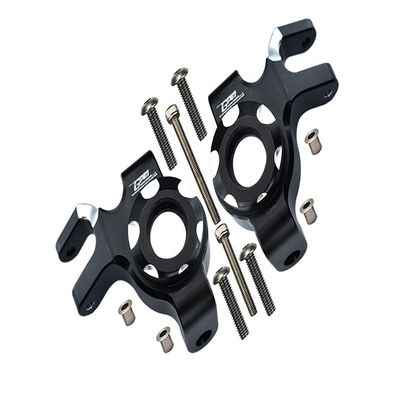 Aluminum Front Knuckle Arms for Axial 1/6 SCX6 Jeep JLU Wrangler AXI05000-12Pc Set Black