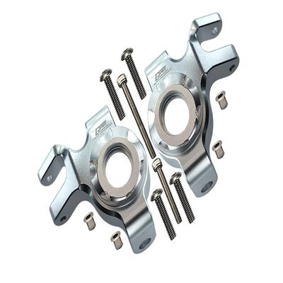 Aluminum Front Knuckle Arms For Axial 1/6 SCX6 Jeep JLU Wrangler AXI05000-12Pc Set Silver