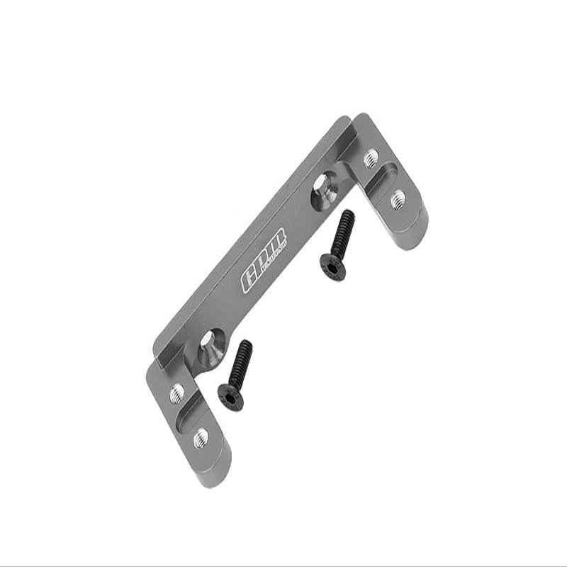 Aluminum 2-Speed Transmission Servo Mount For Axial 1/6 SCX6 Jeep JLU Wrangler AXI05000-3Pc Set Gray Silver