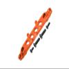 Aluminum Front Chassis Brace For Axial 1/6 SCX6 Jeep JLU Wrangler AXI05000-5Pc Set Orange view 1