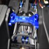 Aluminum Rear Chassis Brace For Axial 1/6 SCX6 Jeep JLU Wrangler AXI05000-5Pc Set Black view 2