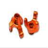 Axial 1:24 SCX24 Deadbolt AXI90081 Upgrade Parts Aluminum Front Knuckle Arm - 2Pc Set Orange view 1