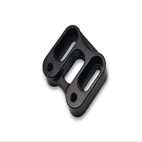 Aluminum Front Knuckle Servo Mount For Axial 1/6 SCX6 Jeep JLU Wrangler AXI05000-1Pc Set Black