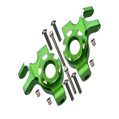 Aluminum Front Knuckle Arms For Axial 1/6 SCX6 Jeep JLU Wrangler AXI05000-12Pc Set Green