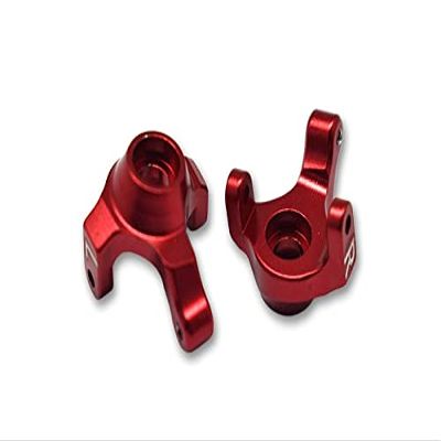 Axial 1:24 SCX24 Deadbolt AXI90081 Upgrade Parts Aluminum Front Knuckle Arm - 2Pc Set Red