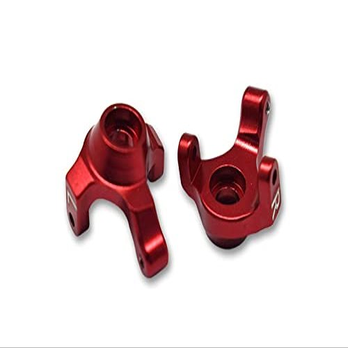 Axial 1:24 SCX24 Deadbolt AXI90081 Upgrade Parts Aluminum Front Knuckle Arm - 2Pc Set Red