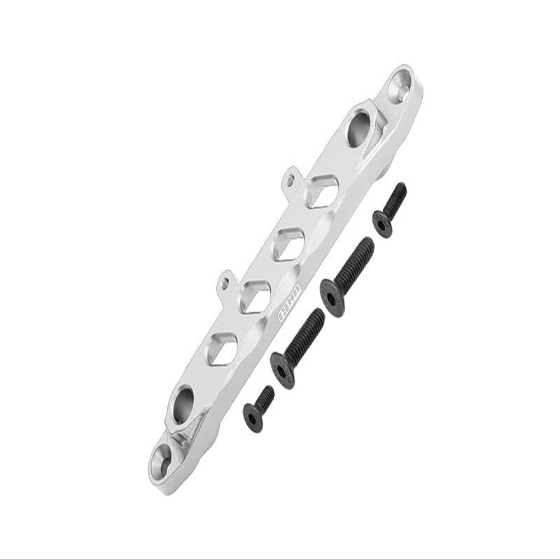 Aluminum Front Chassis Brace For Axial 1/6 SCX6 Jeep JLU Wrangler AXI05000-5Pc Set Silver