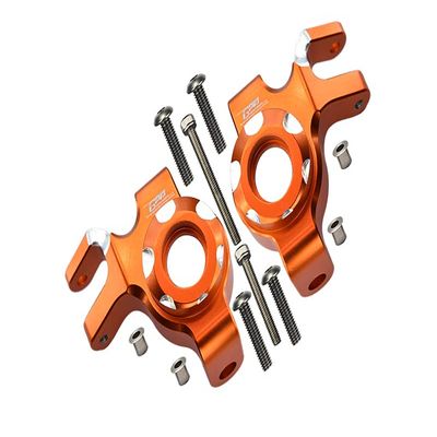 Aluminum Front Knuckle Arms For Axial 1/6 SCX6 Jeep JLU Wrangler AXI05000-12Pc Set Orange