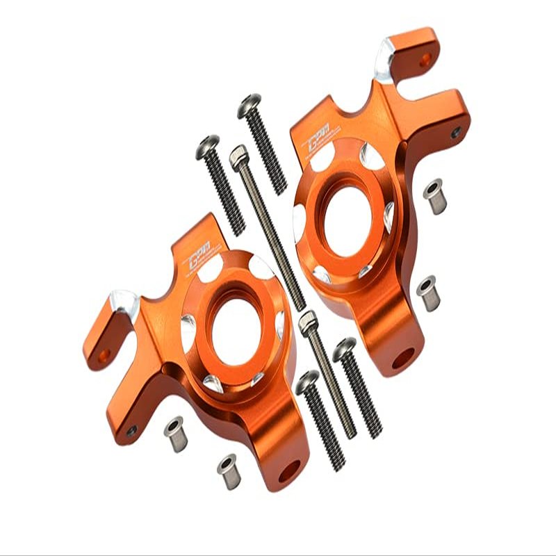 Aluminum Front Knuckle Arms For Axial 1/6 SCX6 Jeep JLU Wrangler AXI05000-12Pc Set Orange