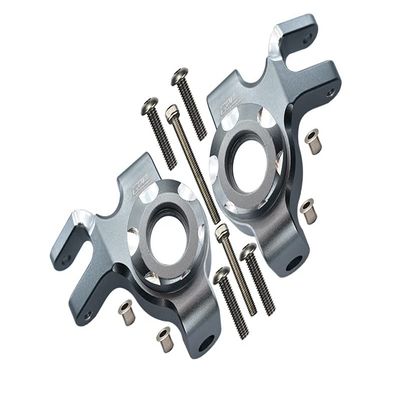 Aluminum Front Knuckle Arms For Axial 1/6 SCX6 Jeep JLU Wrangler AXI05000-12Pc Set Gray Silver