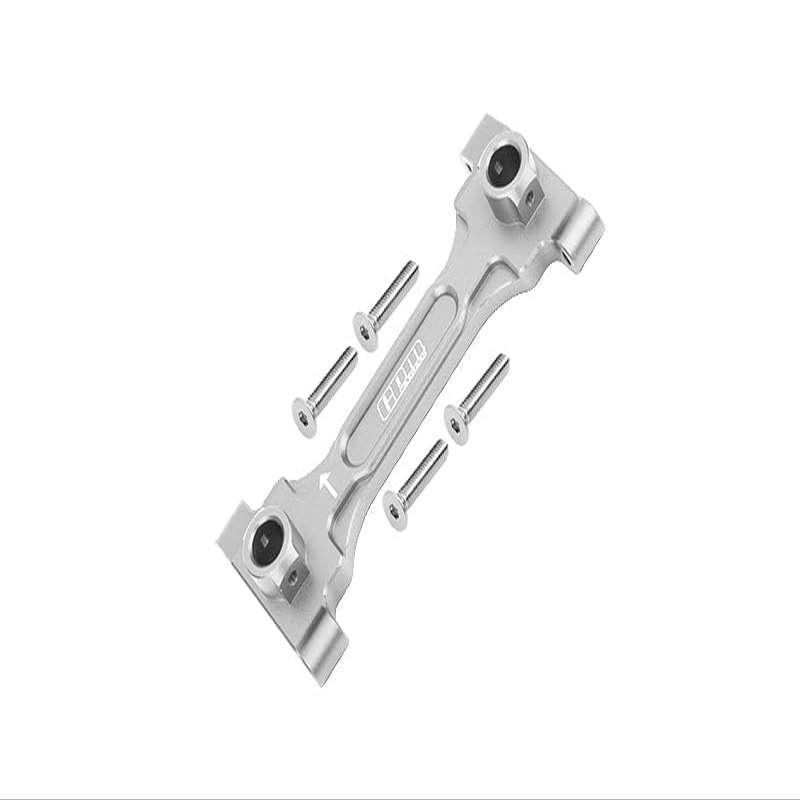 Aluminum Rear Chassis Brace For Axial 1/6 SCX6 Jeep JLU Wrangler AXI05000-5Pc Set Silver